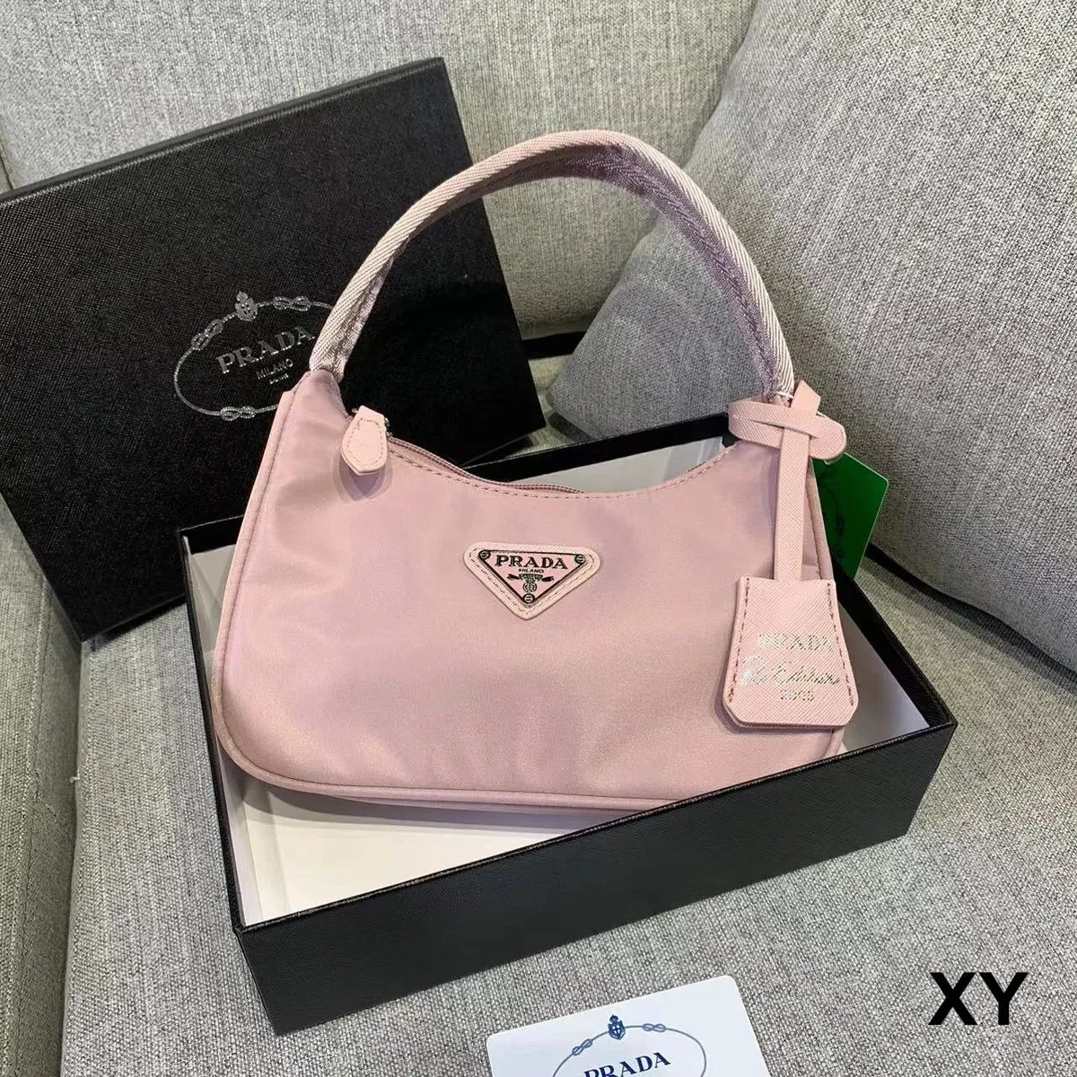 Prada Prada Re-Edition Blush Pink Shoulder Bag Pink