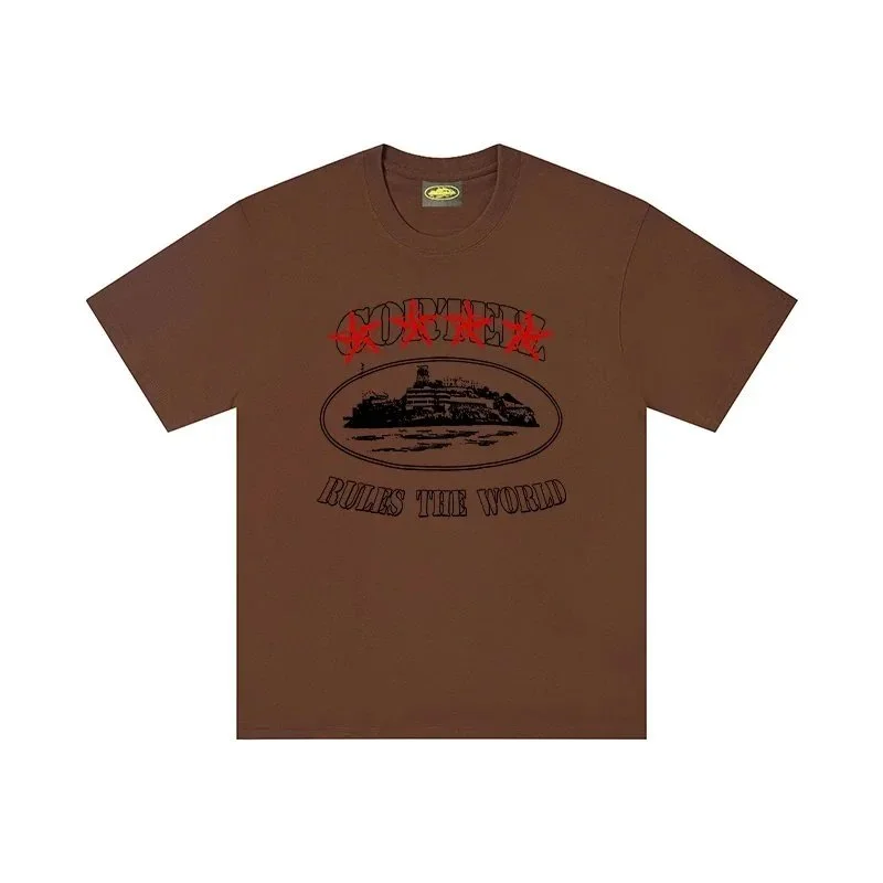 Other Coffee Rules the World T-Shirt Brown Solid T-Shirt Brown - 1