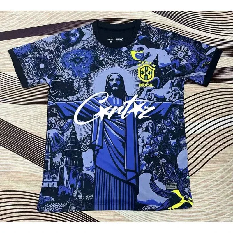 Other C+rtzz Jesus Christ Blue T-Shirt Blue - 1