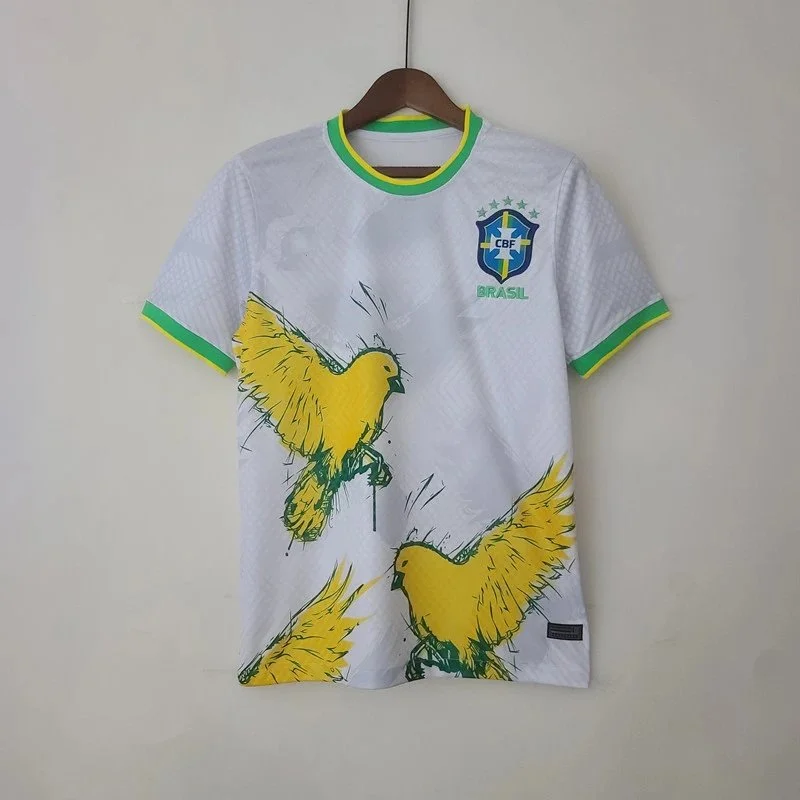 Adidas Adidas Classic Football Brazil Bird Jersey White White - 1
