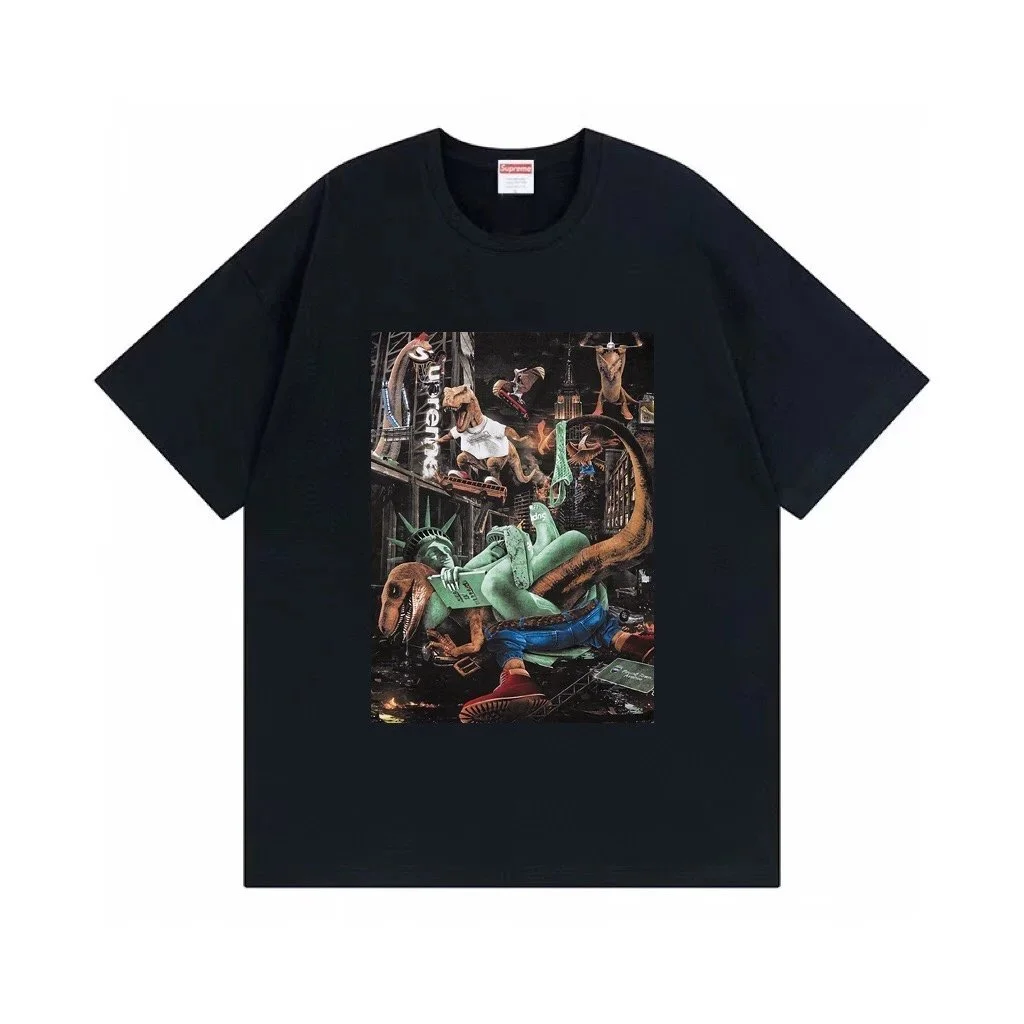 Supreme Supreme Dinosaur Print T-Shirt Black Black - 1