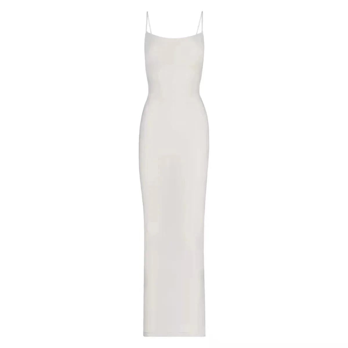 Other White Sheer Long Dress (High Version) Casual Dress White - 1