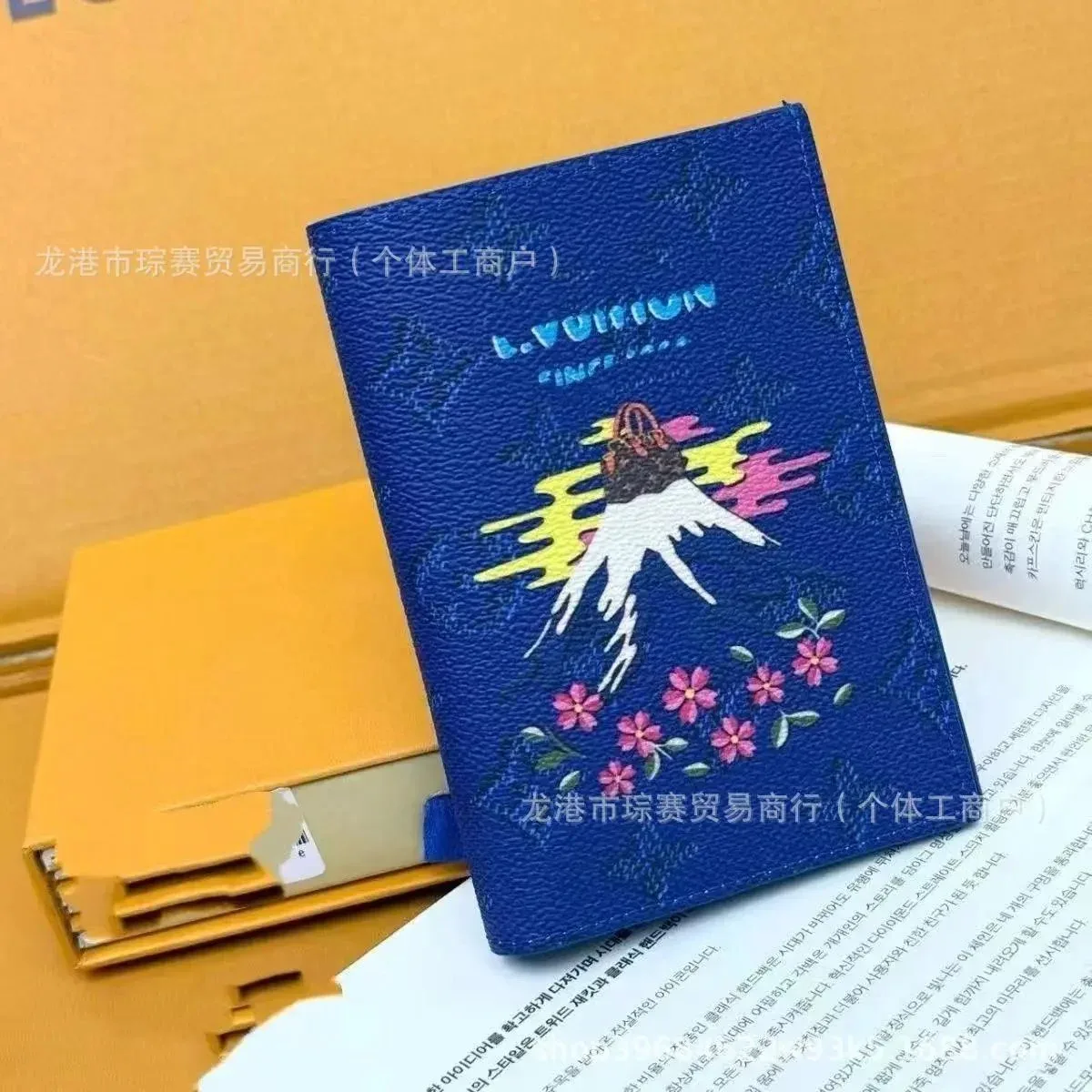 Louis Vuitton Louis Vuitton Tabi Fuji Mountain Blue Passport Holder Blue