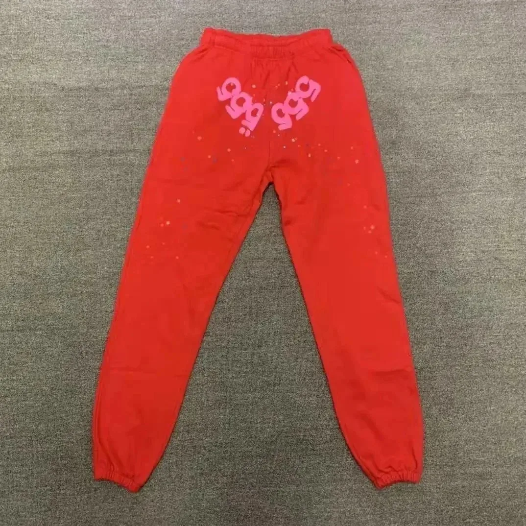 Other Red with Pink Splatter Graphic Sweatpants Red - 1