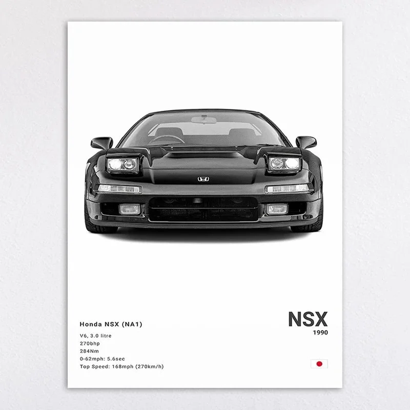Honda NSX (NA1) 1990 Black Car Poster — Oopbuy Spreadsheet find
