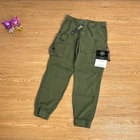 Stone Island Stone Island Olive Green Cargo Jogger Pants Green