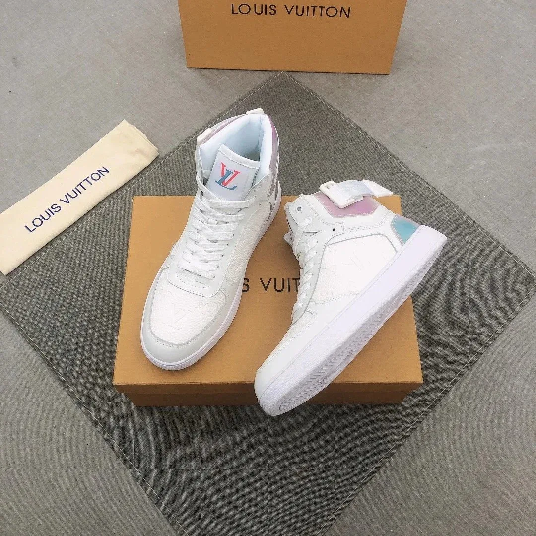 Louis Vuitton Louis Vuitton LV Trainer White Pastel High-Top Sneakers White