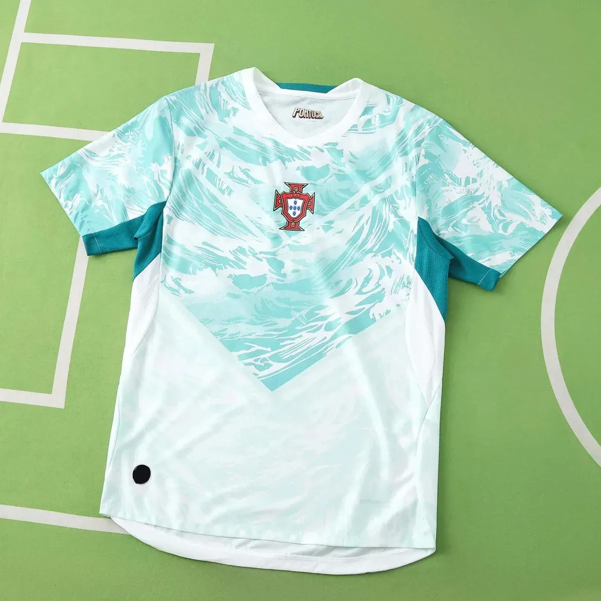Other Portugal National Team Jersey White/Teal Football Shirt White - 1