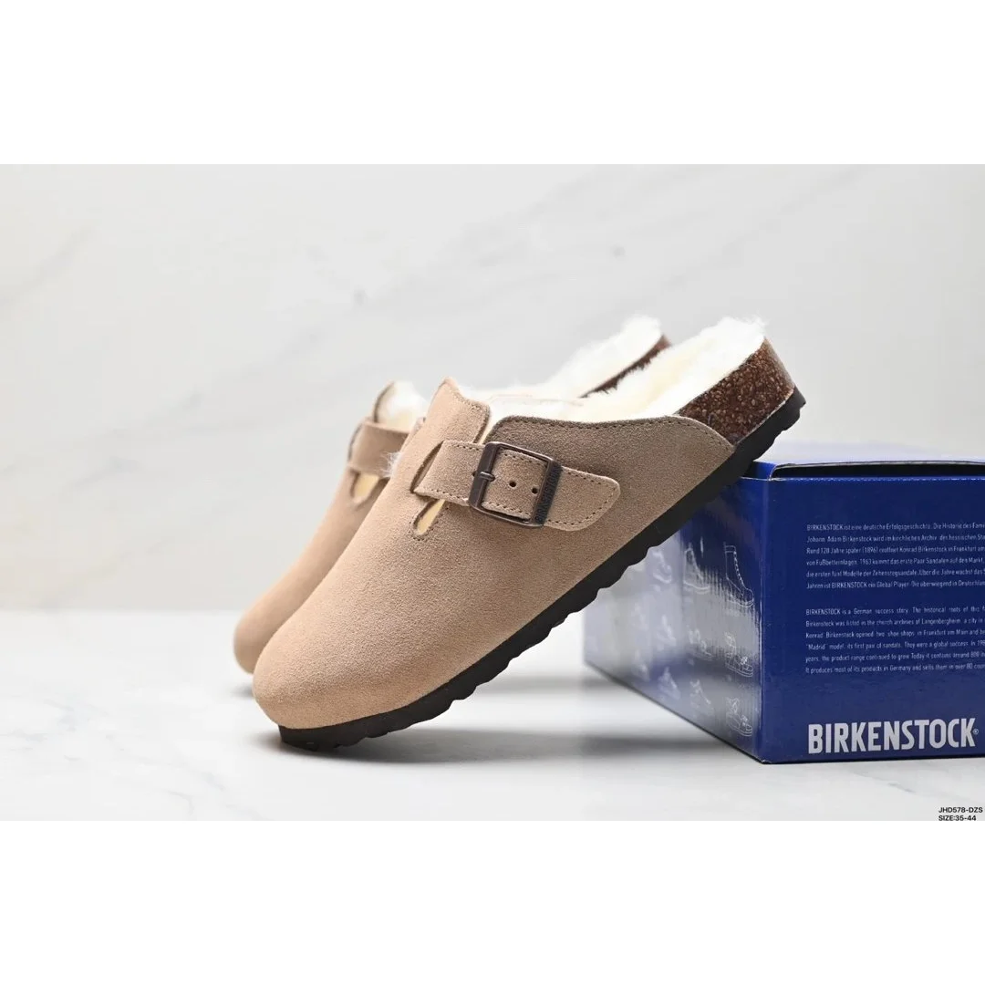 Birkenstock Birkenstock Arizona Boston Beige Slippers Beige