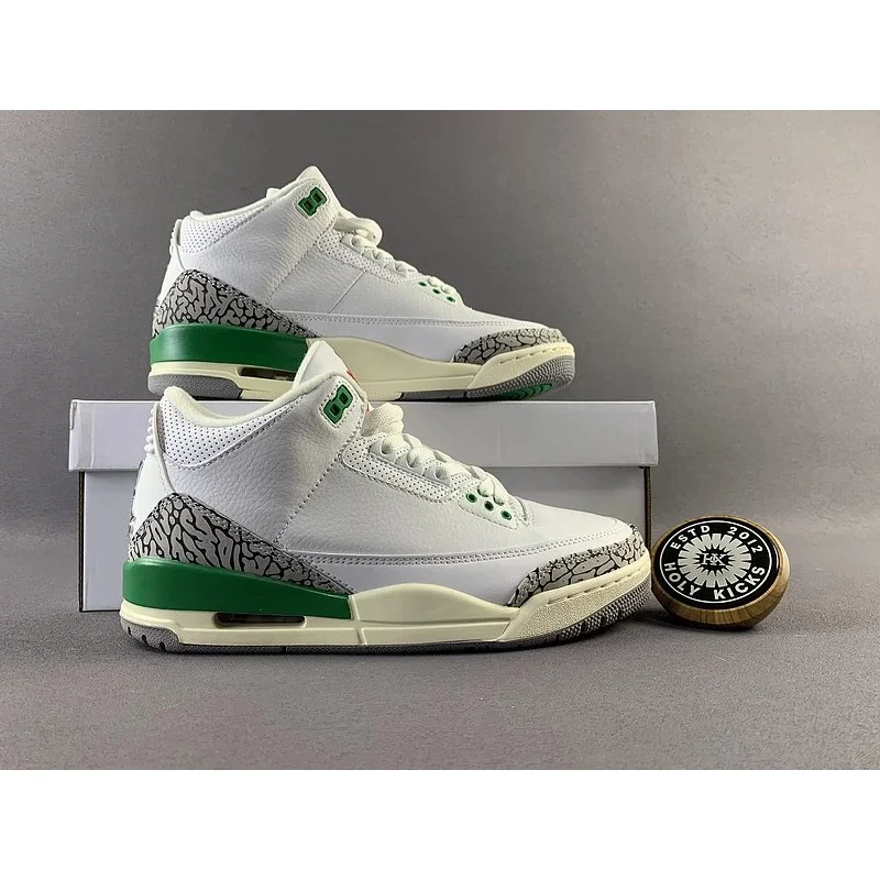 Jordan Air Jordan Air Jordan 3 White/Green Sneakers White - 1