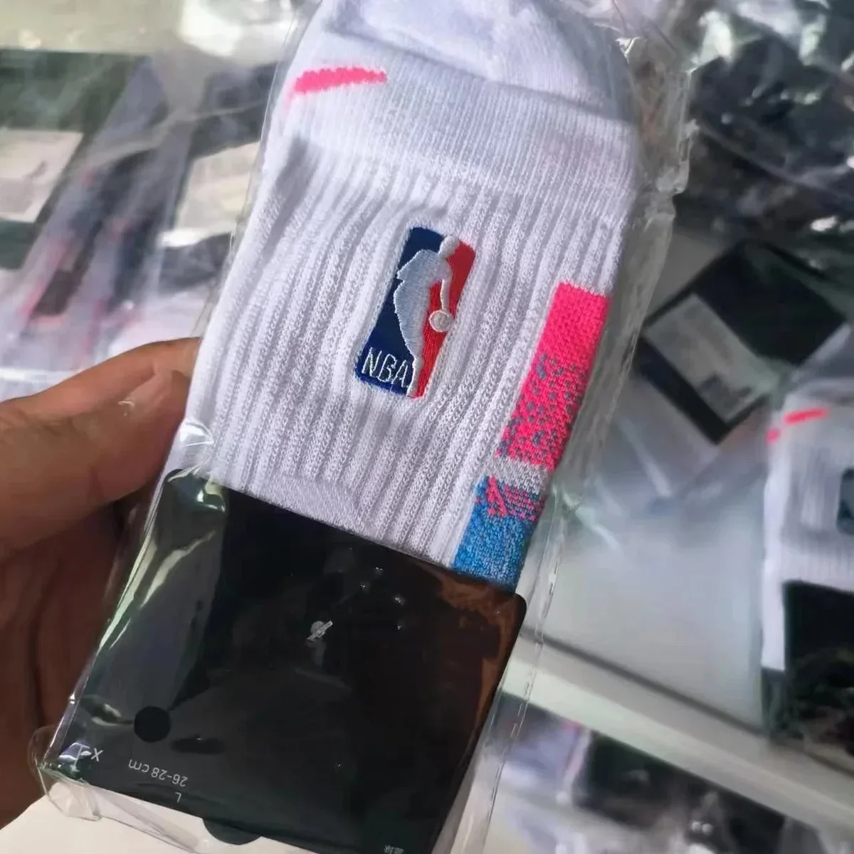 Nike Nike Dri-FIT NBA Logo Mid-Calf Socks White White