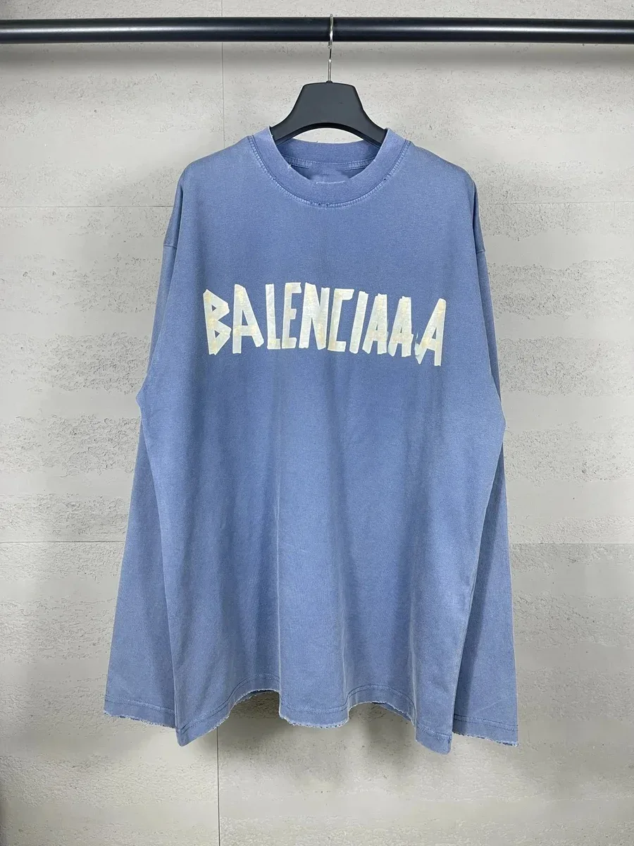 Balenciaga Balenciaga Mist Blue T-Shirt Blue