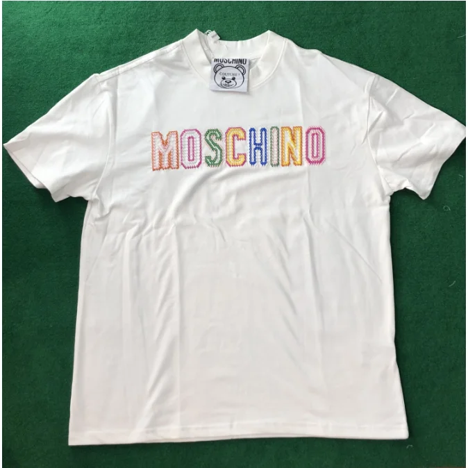 Moschino Moschino White Multicolor Embroidered T-Shirt White - 1