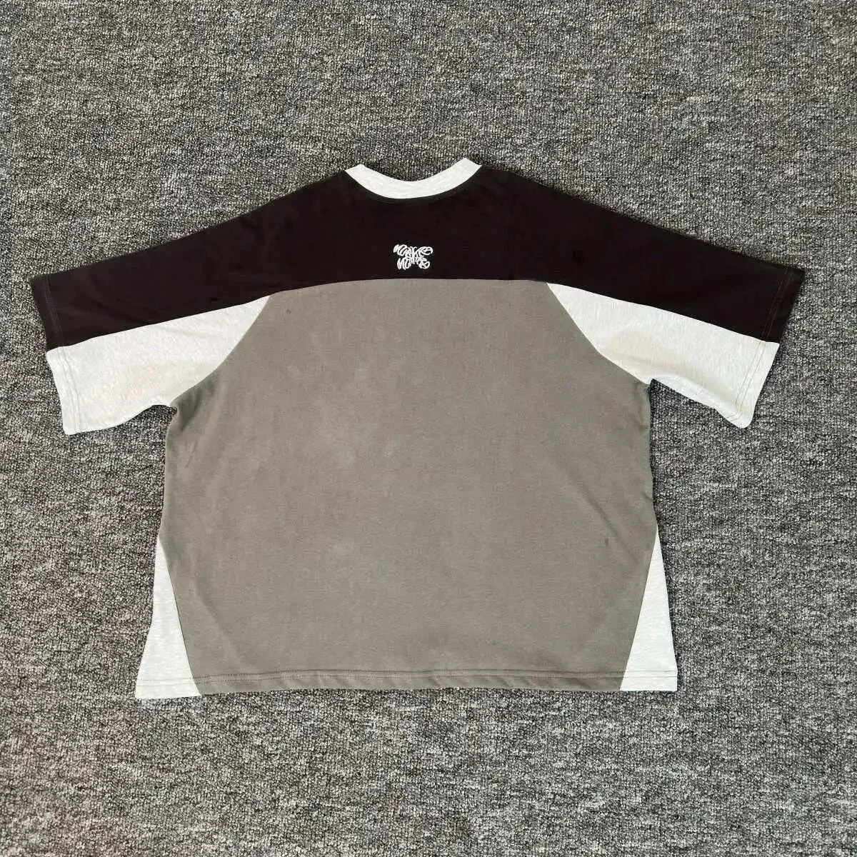 Other Colorblock T-Shirt T051 T-Shirt Grey