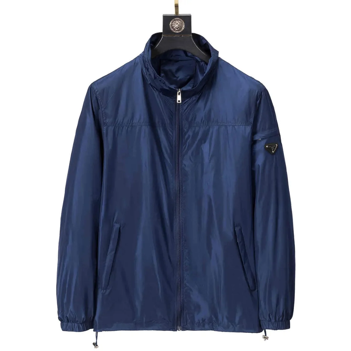 Prada Prada Re-Nylon Navy Zip-Up Jacket Navy