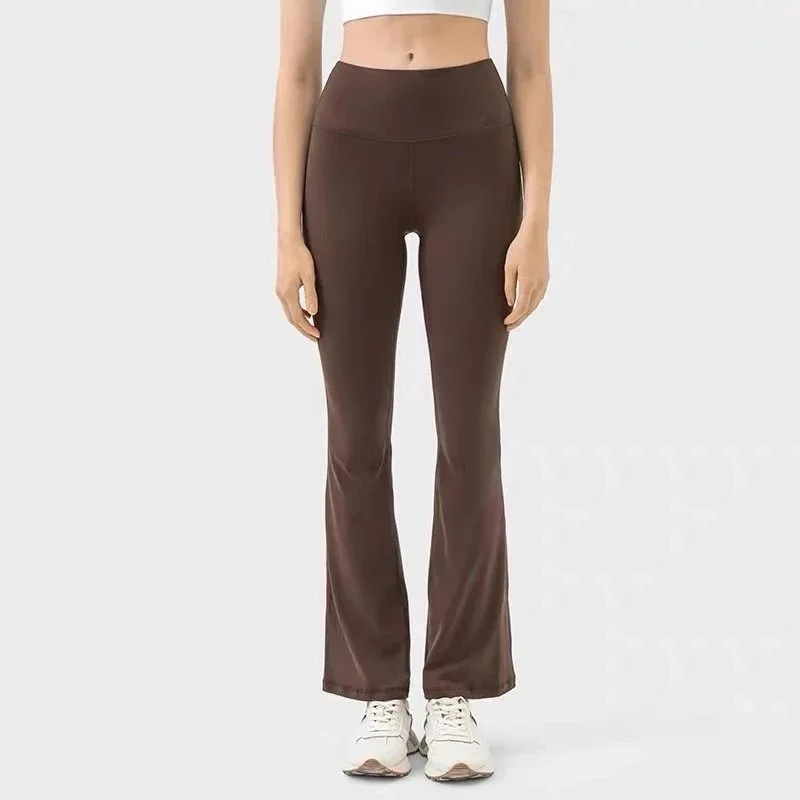 Other Coffee Brown Flare Leggings Brown - 1