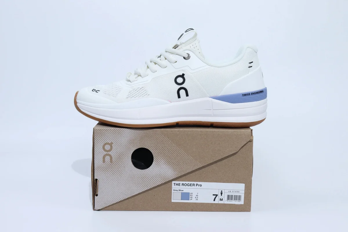 On Running On Cloudmonster The Roger Pro White Grey Blue Sneakers White - 1