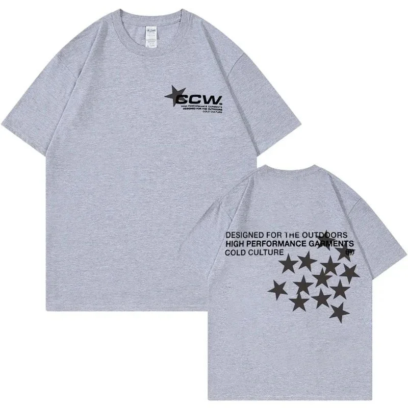 Other SCW Grey Solid T-Shirt Grey - 1