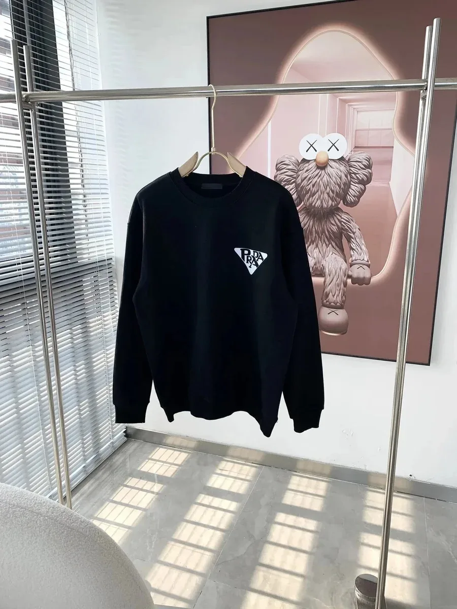 Prada Prada Triangle Logo Sweatshirt JAY8 Black Black