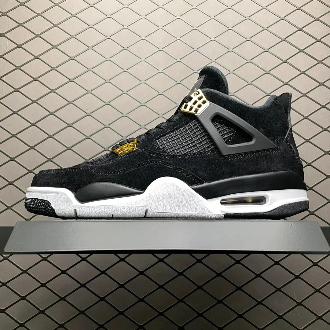 Nike Nike Air Jordan 4 Black/Gold Sneakers Black - 1