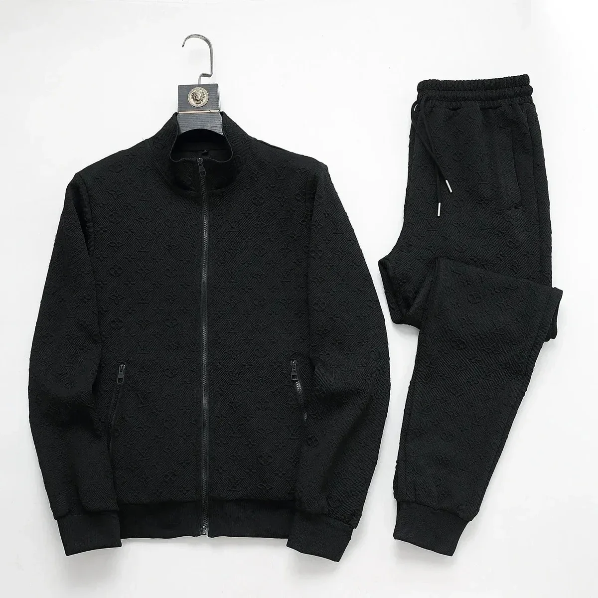Louis Vuitton Louis Vuitton Monogram Black Tracksuit Set Black