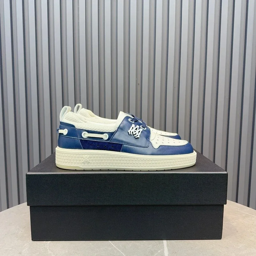Alexander McQueen Alexander McQueen Tabi Blue & White Sneakers Blue - 1