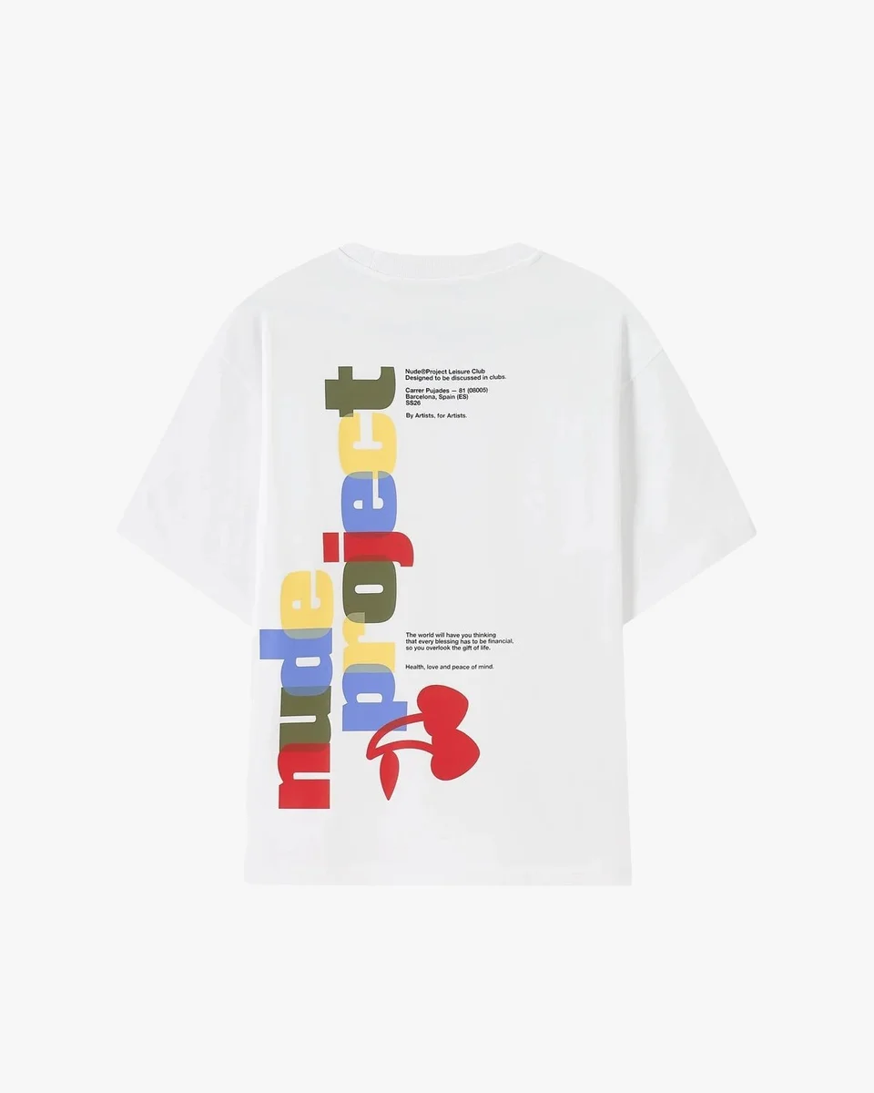 Other Nudel Project Leisure Club White 'Project Leisure' T-Shirt White - 1