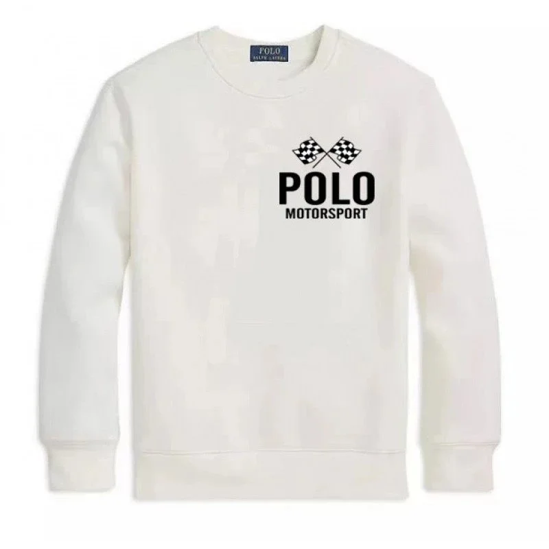 Polo Ralph Lauren Polo Ralph Lauren Polo Motorsport White Crewneck Sweatshirt White - 1