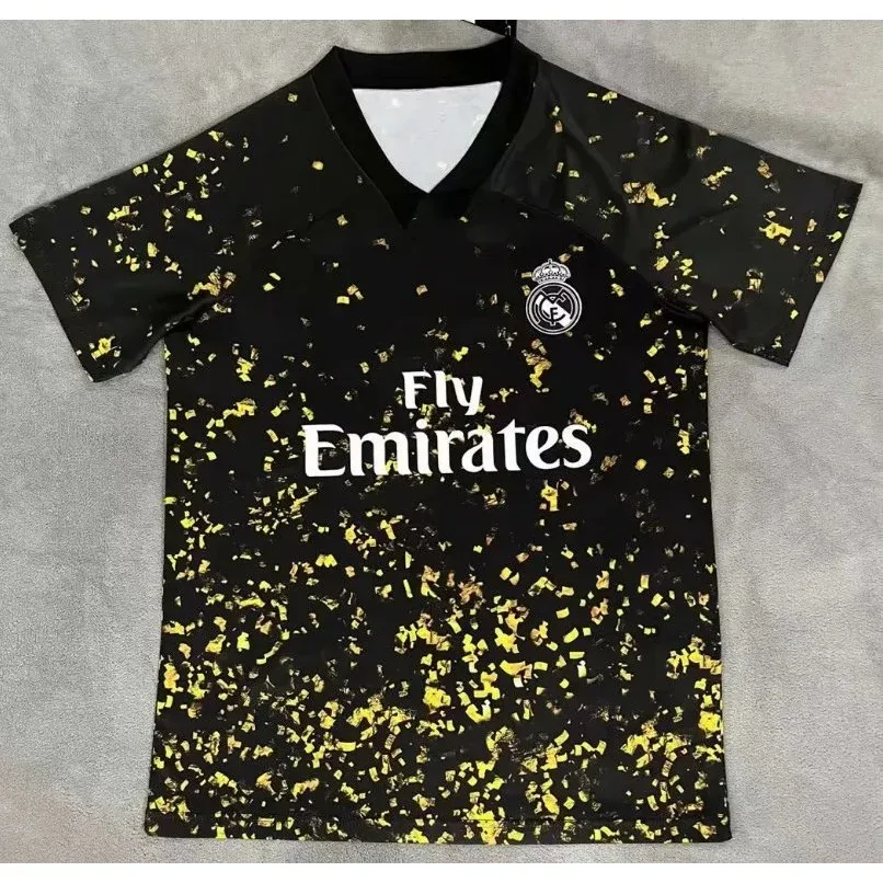 Other 2021 Black Gold Real Madrid Jersey Black - 1