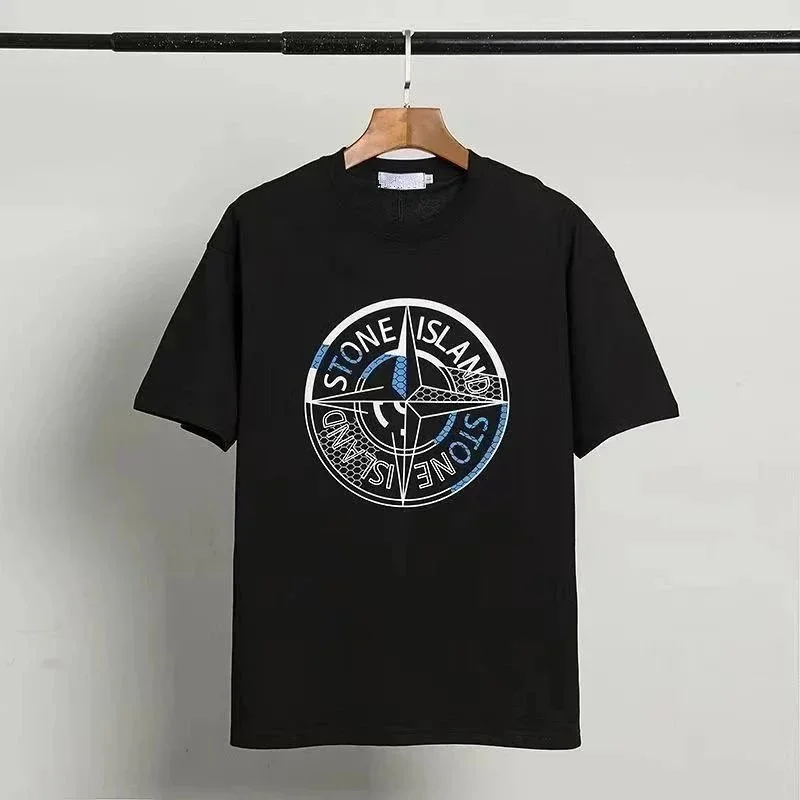 Stone Island Stone Island Compass Logo Black T-Shirt Black