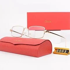 Cartier Cartier Soleil Blanc Gold Frame Eyeglasses Gold - 1