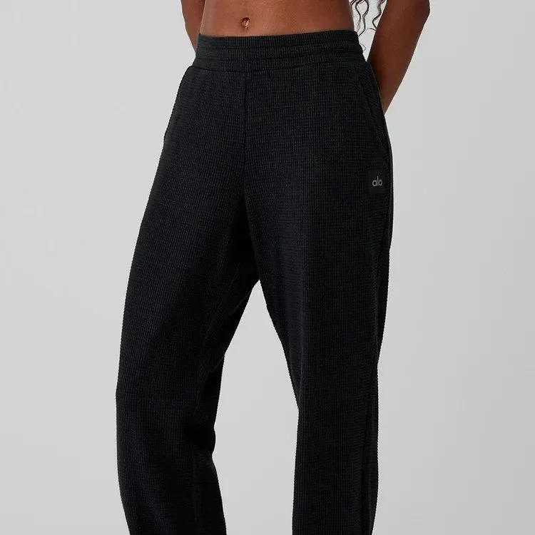 Other Black Waffle Texture Pants Black - 1