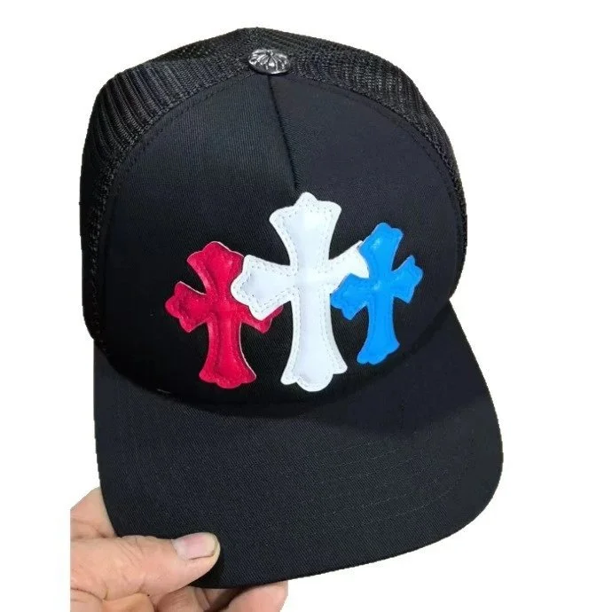 Chrome Hearts Chrome Hearts CH Cross Black Trucker Hat Black - 1