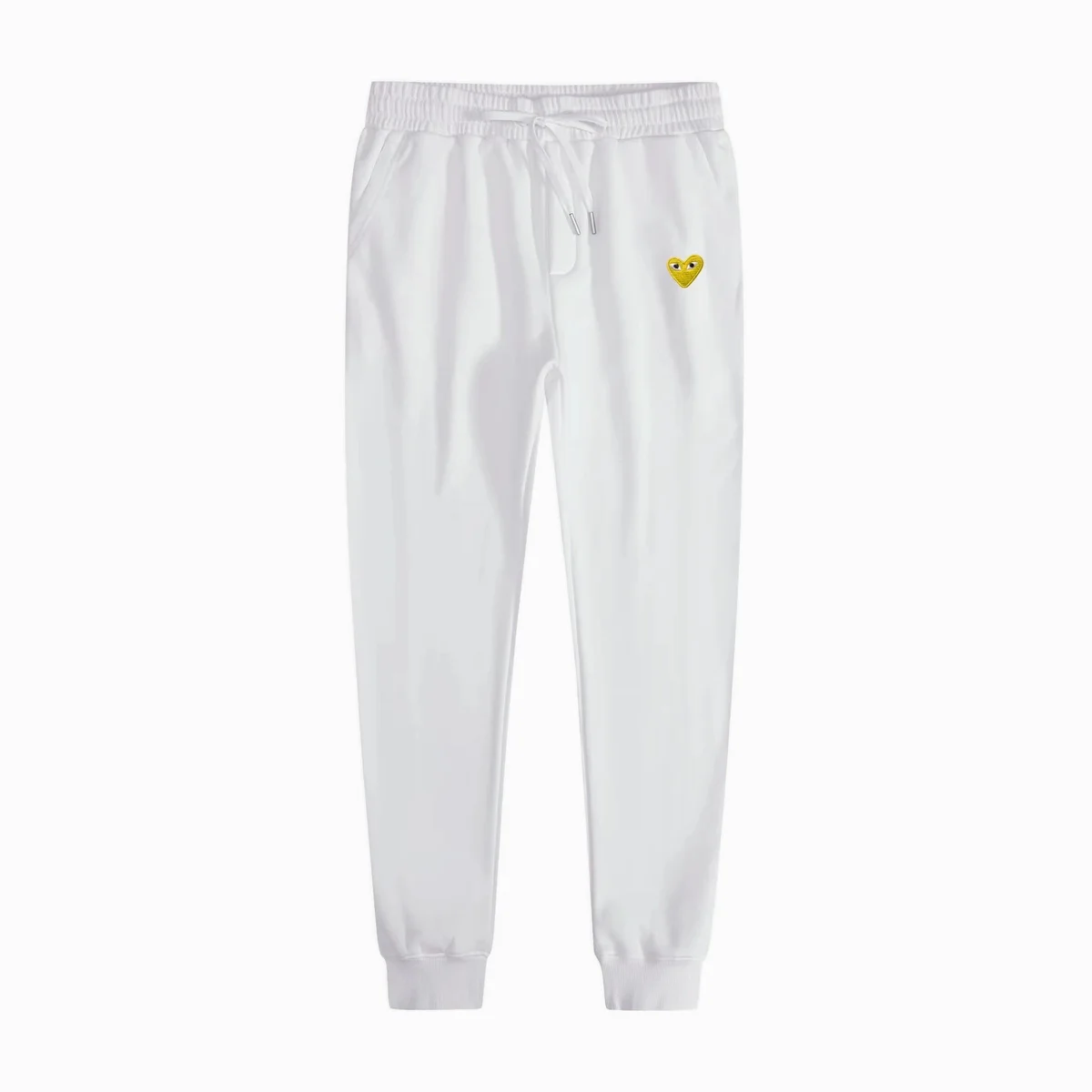 Comme des Garçons Comme des Garçons White Heart Logo Sweatpants White - 1