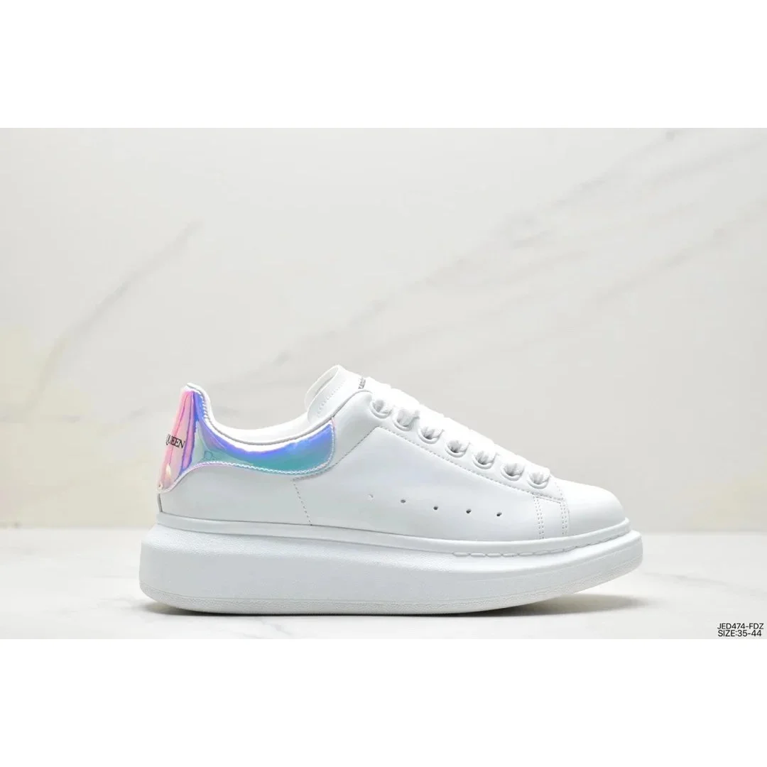 Alexander McQueen Alexander McQueen Oversized White Iridescent Sneakers White - 1