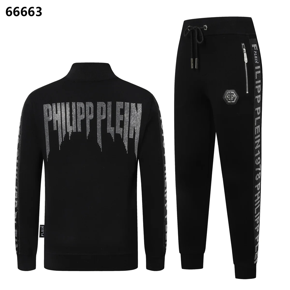 Philipp Plein Philipp Plein Plein Black Tracksuit Set Black