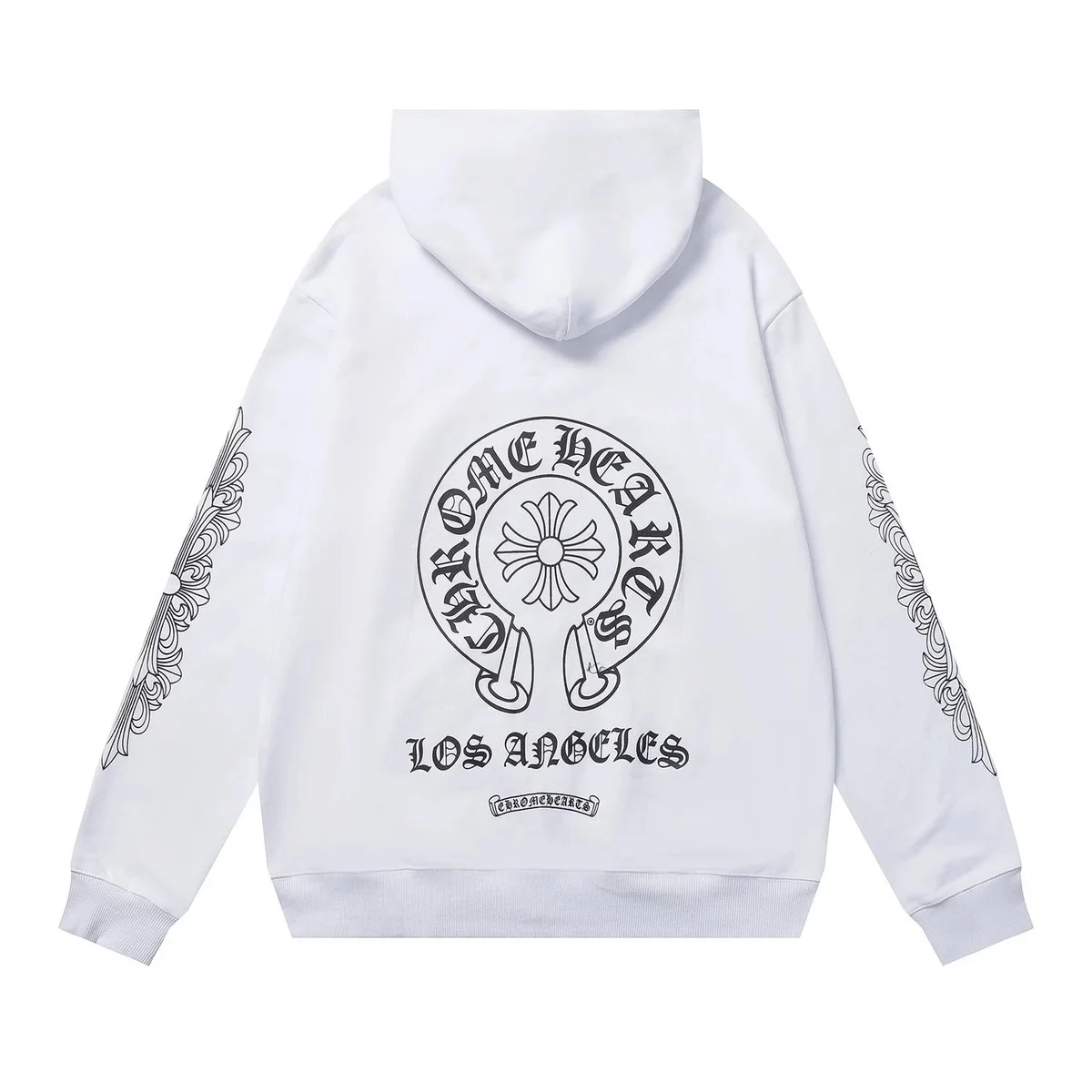 Chrome Hearts Chrome Hearts One Heart Los Angeles White Hoodie White - 1