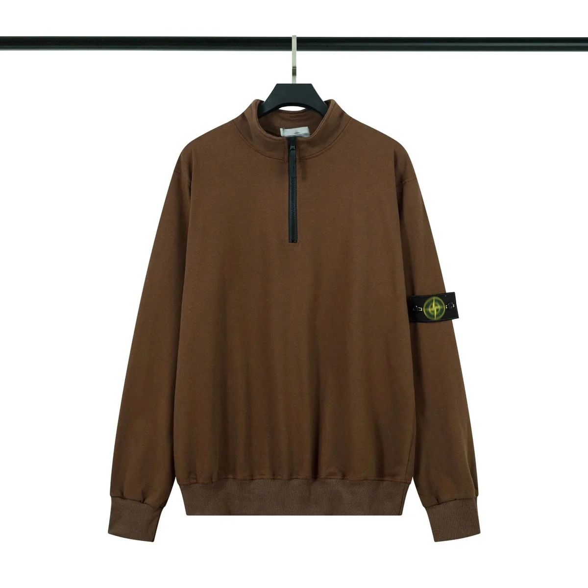 Stone Island Stone Island Half-Zip Sweatshirt 911 Brown Brown