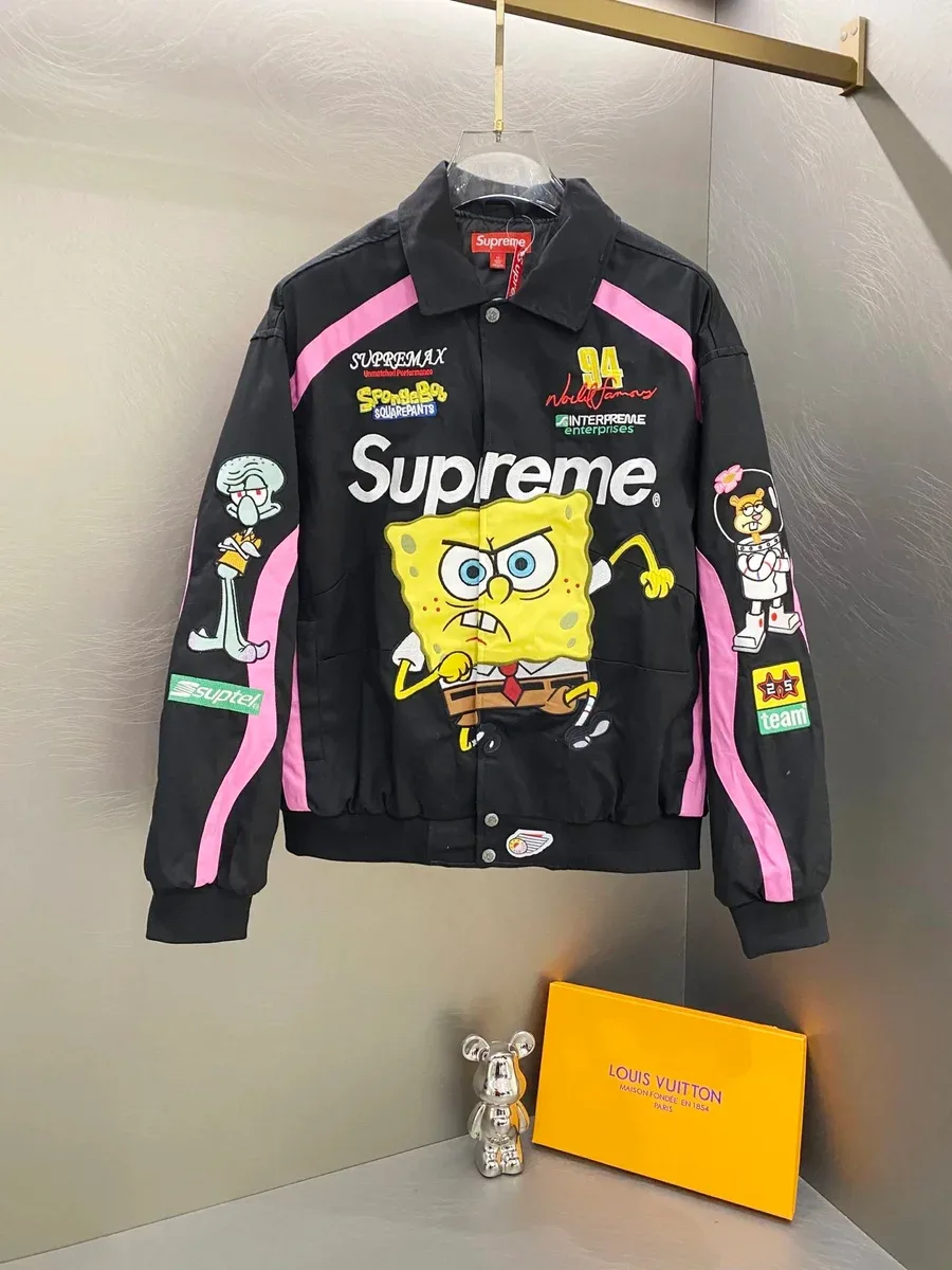 Supreme Supreme SpongeBob SquarePants Black/Pink Jacket Black - 1
