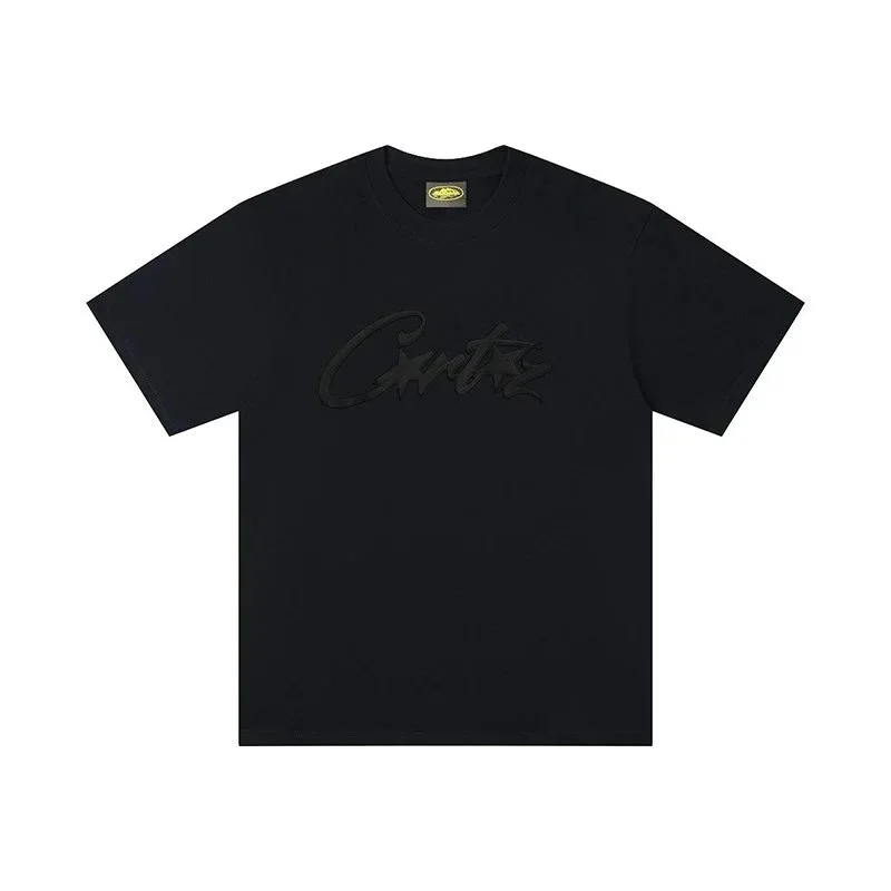 Other Unisex Black 'Cartis' Script T-Shirt Black - 1
