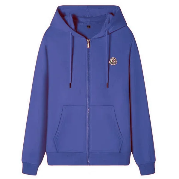 Moncler Moncler Blue Zip-Up Hoodie Blue
