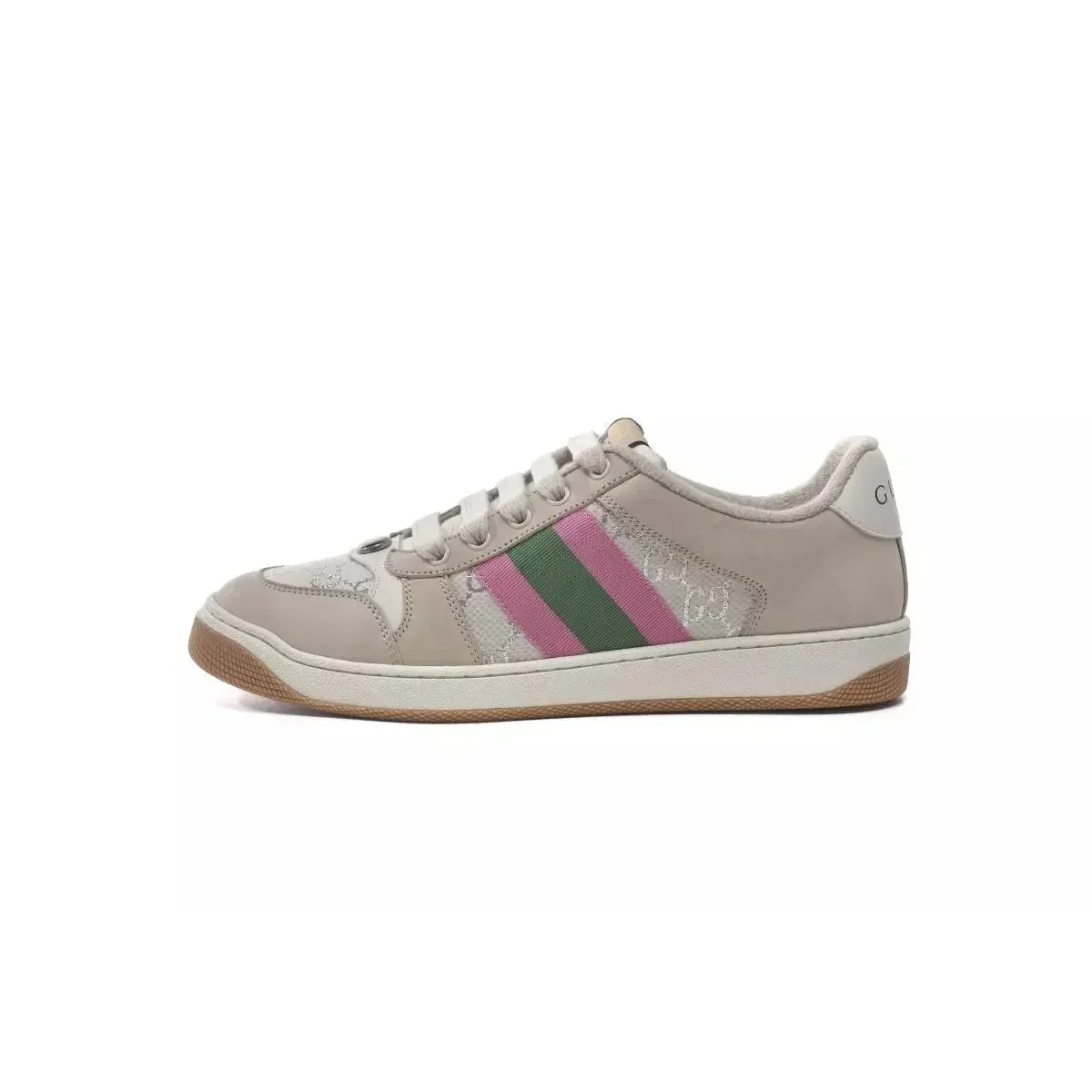 Gucci Gucci Tennis Club White Pink Sneaker Beige