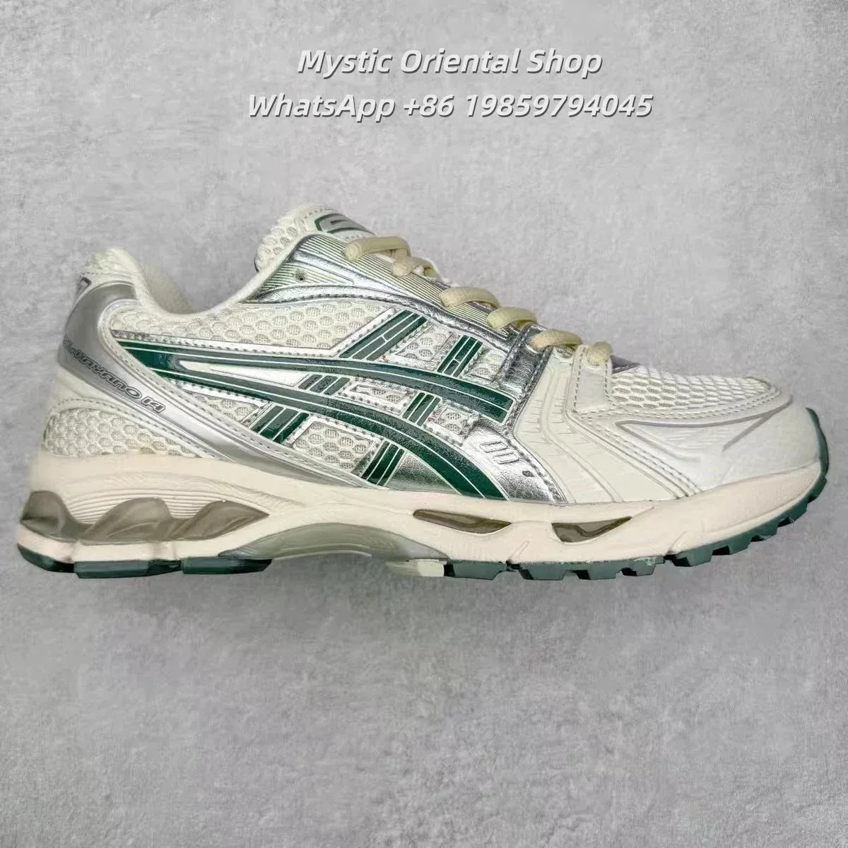 ASICS ASICS Gel-Nimbus 14 White/Green Sneakers White - 1