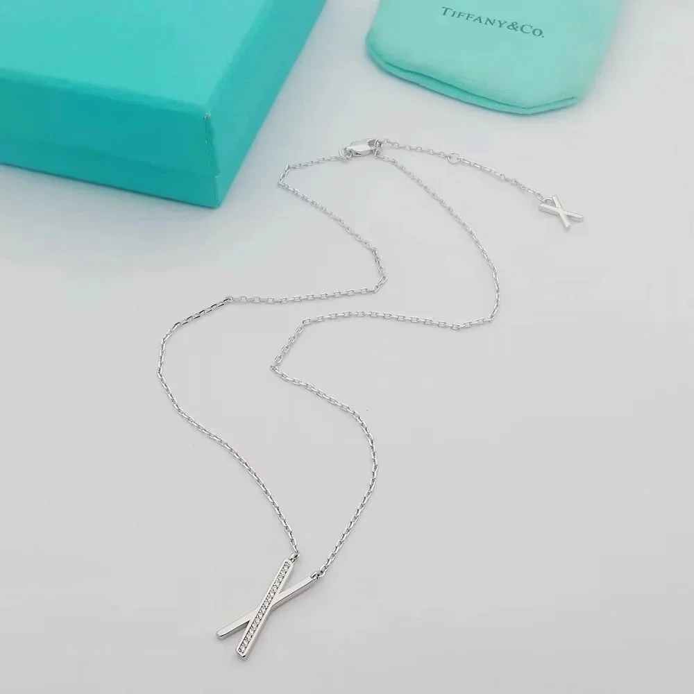 Tiffany & Co. Tiffany & Co. Return to Tiffany Cross Pendant Necklace Silver - 1
