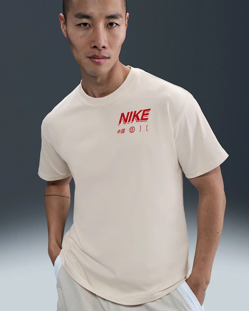 Nike Nike China Collection T-Shirt Sail/Red Men's Beige - 1