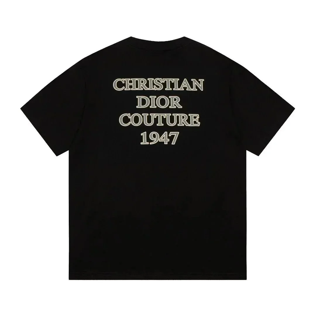 Dior Christian Dior Black Couture 1947 T-Shirt Black - 1