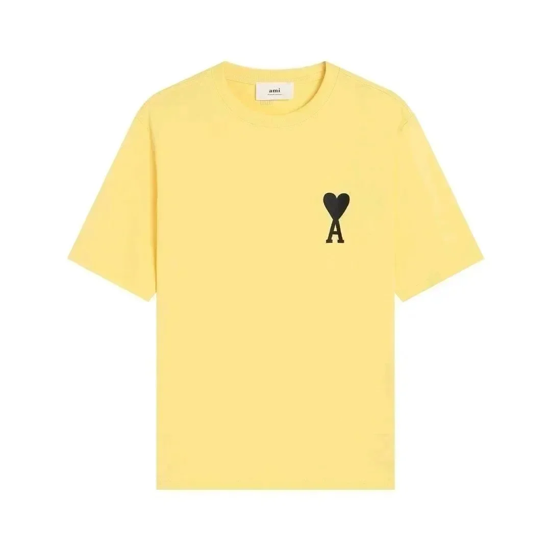 Ami Paris AMI Yellow AMI Heart T-Shirt Yellow - 1