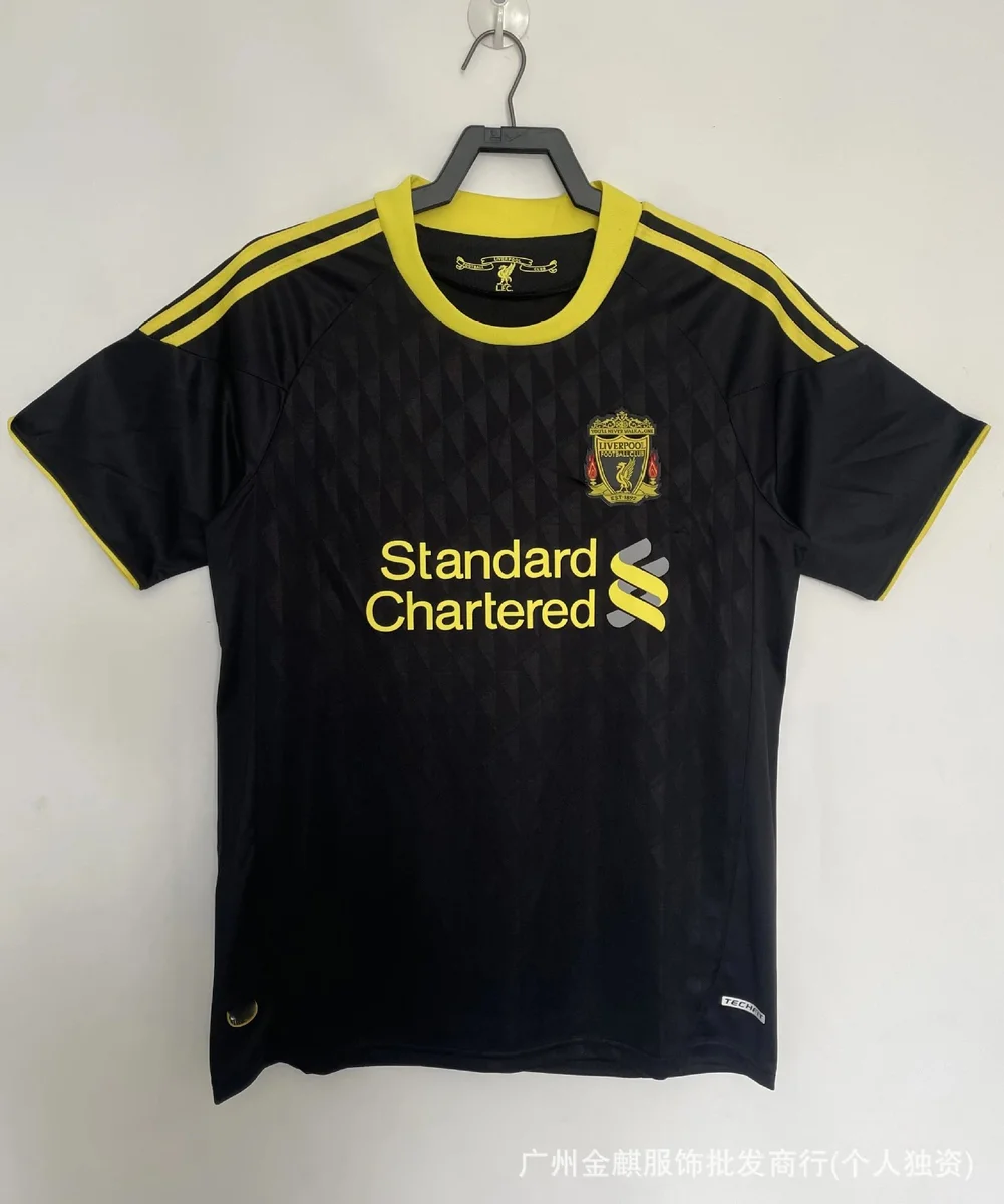 Adidas Adidas Liverpool FC Away Jersey 2010-11 Black & Yellow Black - 1