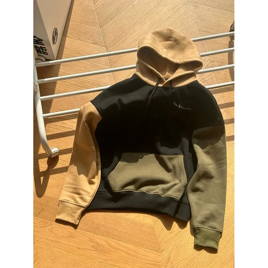Polo Ralph Lauren Polo Ralph Lauren Classic Logo Black/Beige/Olive Hoodie Black - 1