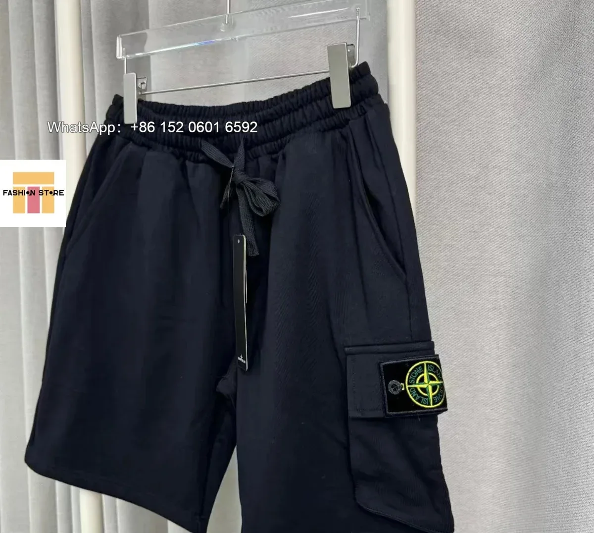 Stone Island Stone Island Cargo Shorts Black Black